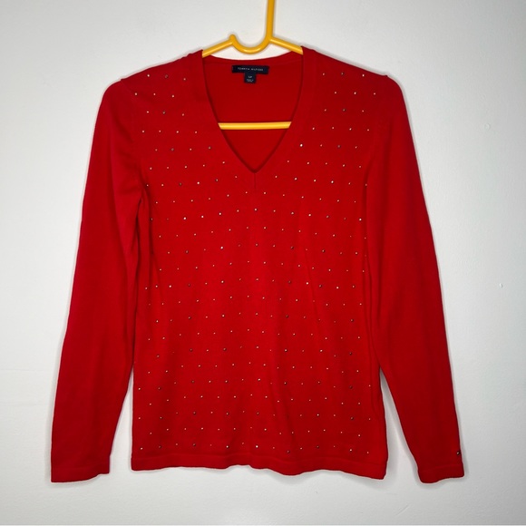 Tommy Hilfiger Womens Studded Sweater - Picture 1 of 5